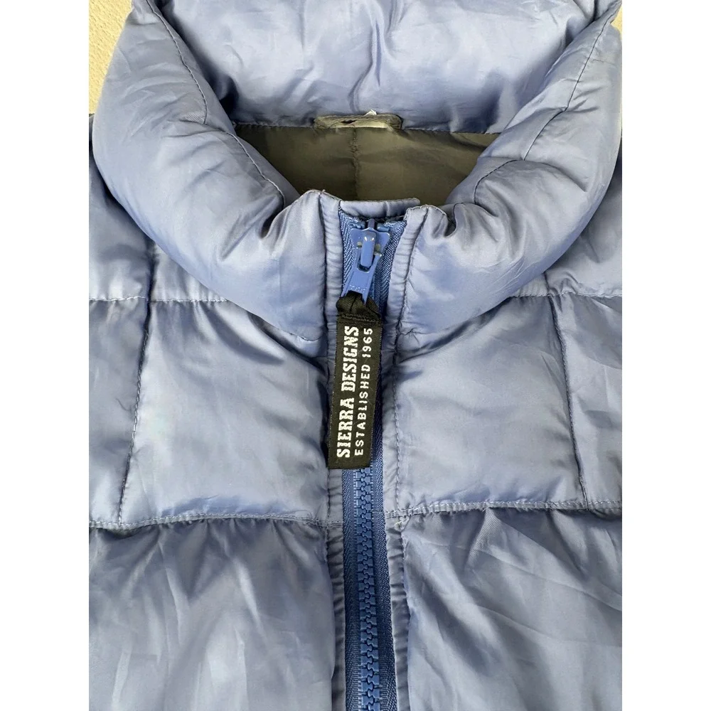Sierra Designs 600 Powerfill Goose Down Puffer Jacket Blue Women Small